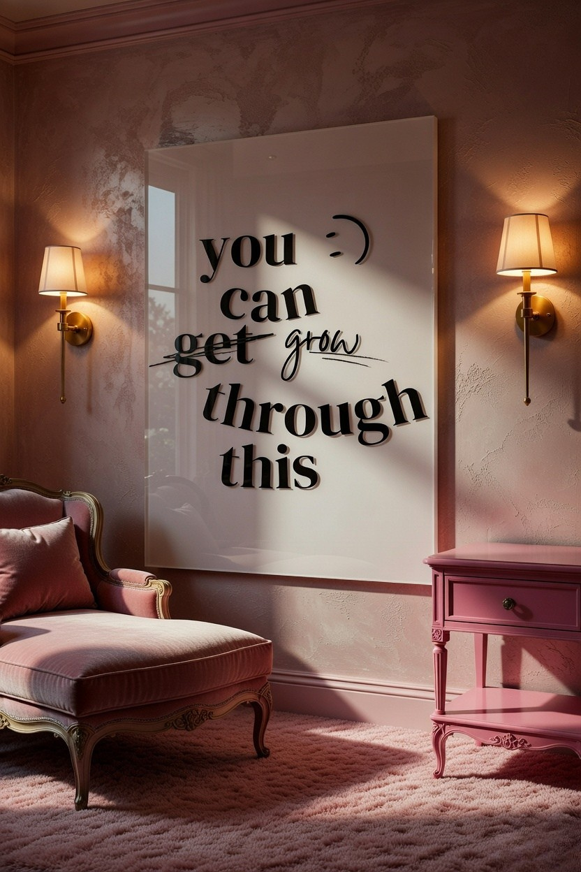 You Can Grow Through This Glass Wall Art
