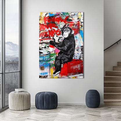 Glass poster of offices