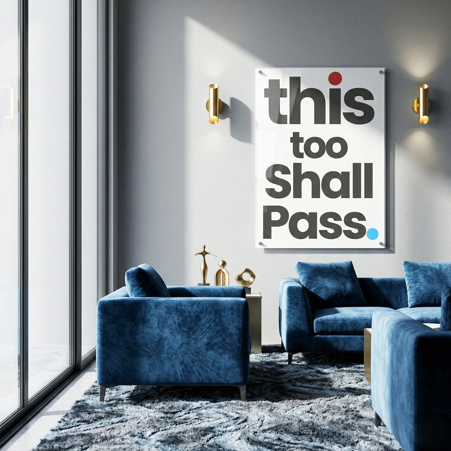 This Too Shall Pass Glass Wall Art