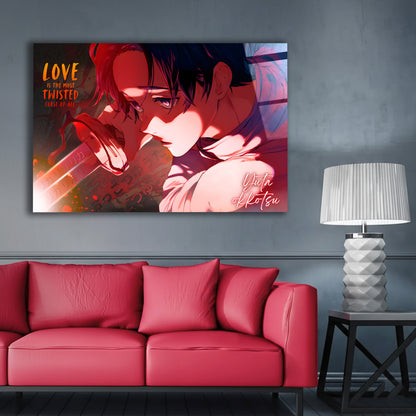 Yuta Okkotsu Twisted Love Curse Glass Wall Art