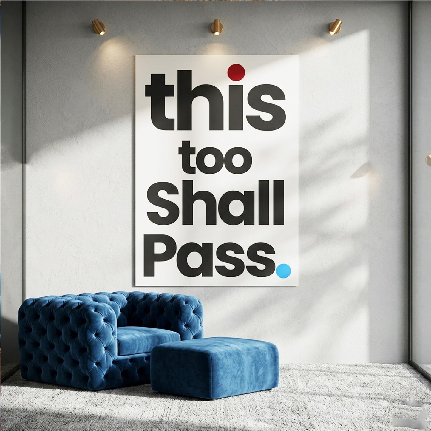 This Too Shall Pass Glass Wall Art