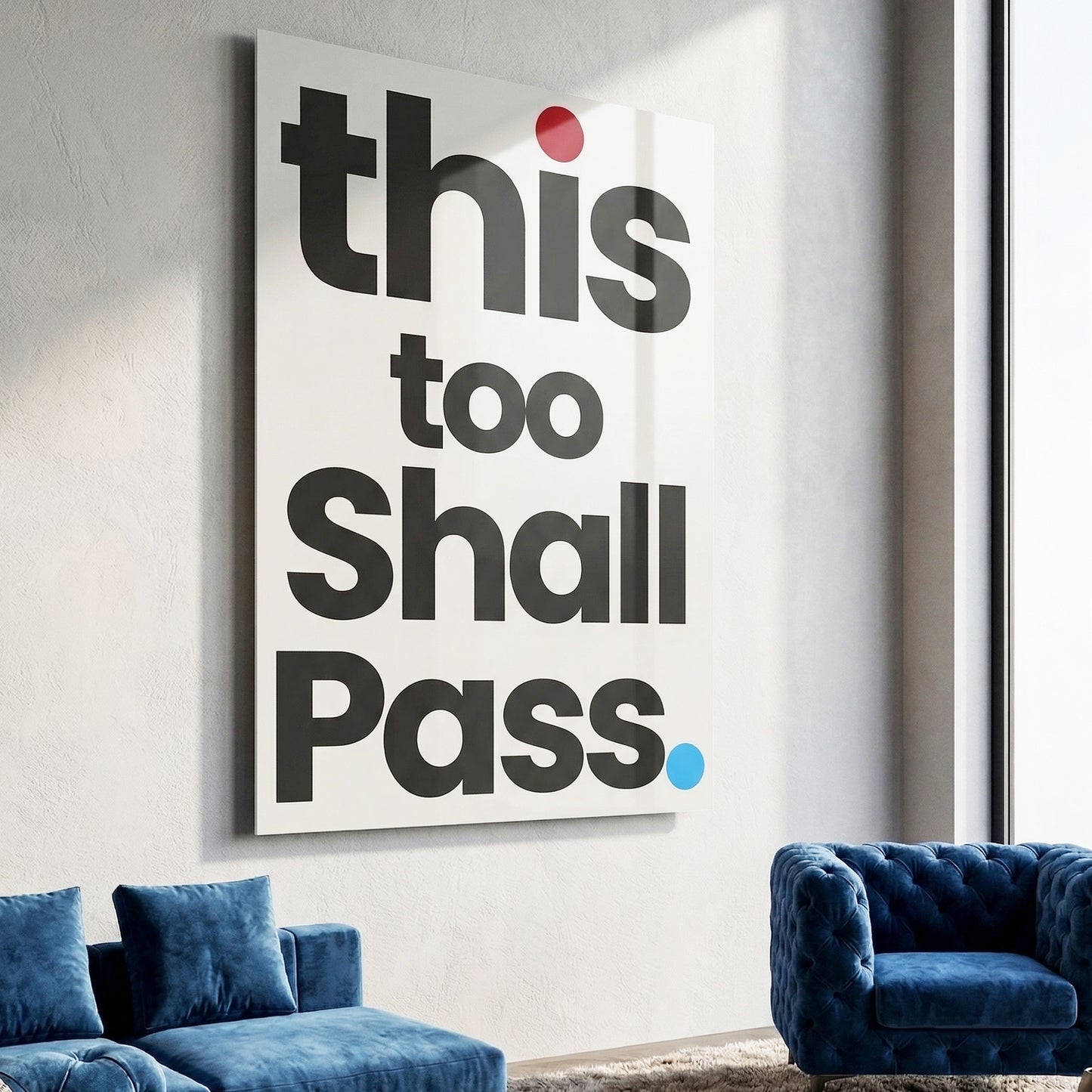 This Too Shall Pass Glass Wall Art