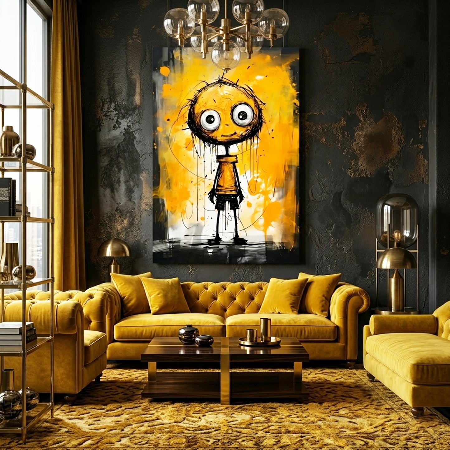 Still Happy to See You Glass Wall Art
