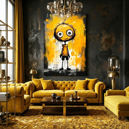 Still Happy to See You Glass Wall Art