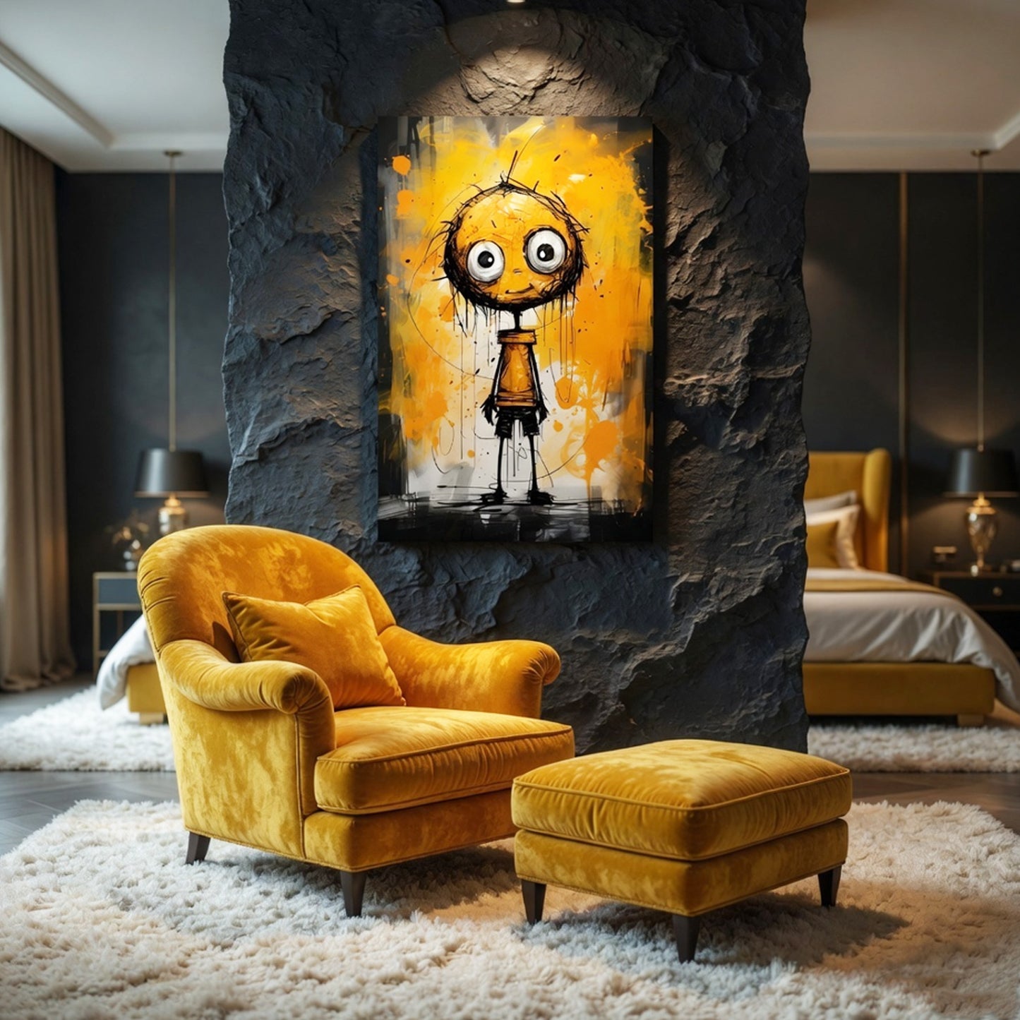 Still Happy to See You Glass Wall Art