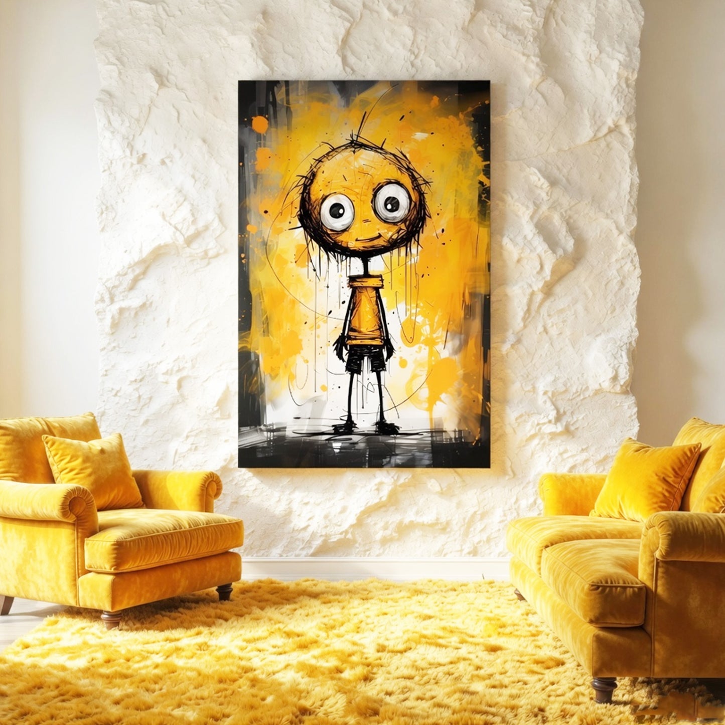 Still Happy to See You Glass Wall Art