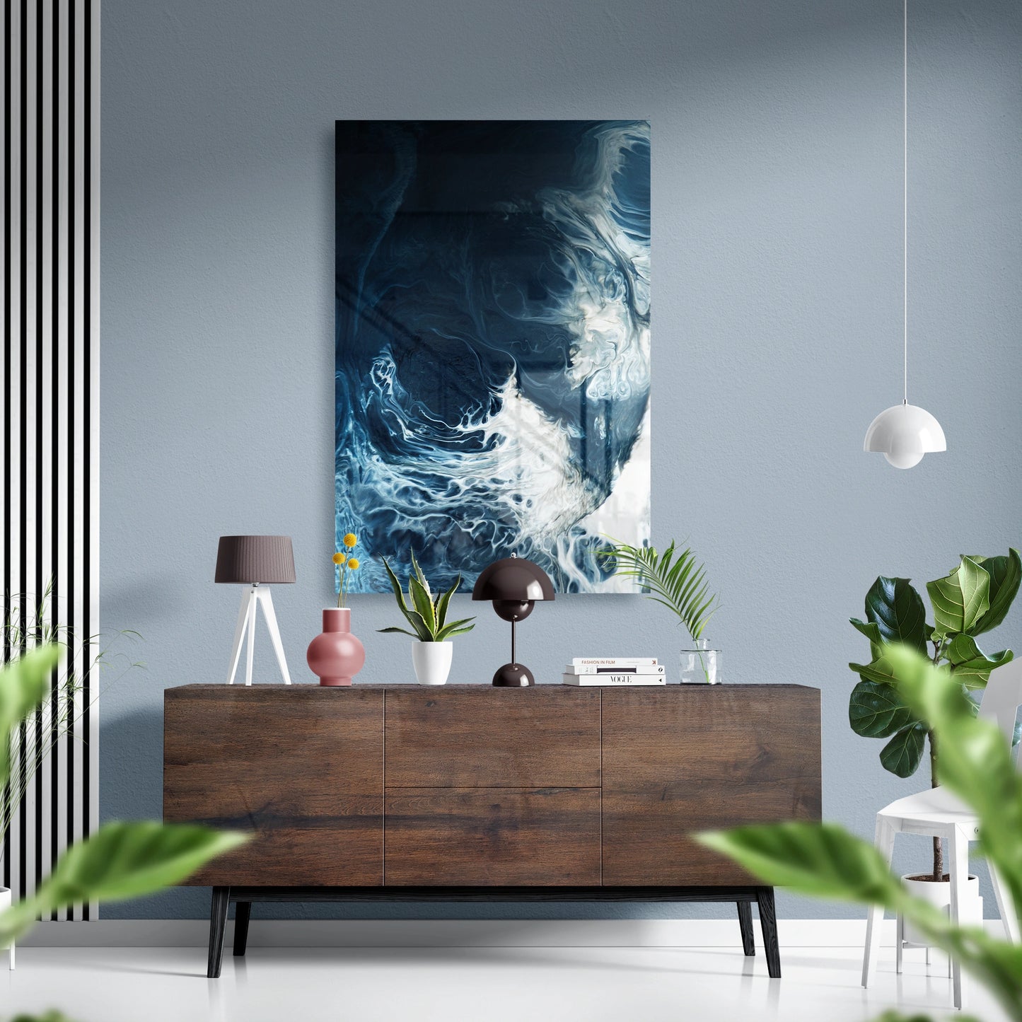 Cosmic Tide Glass Poster