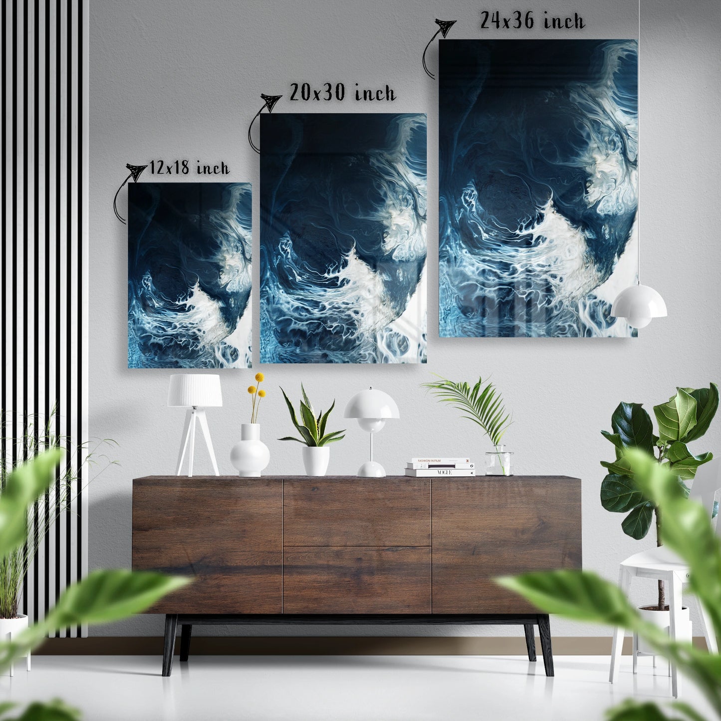 Cosmic Tide Glass Poster