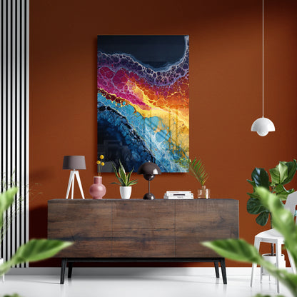 Inferno Tide Fluid Glass Poster