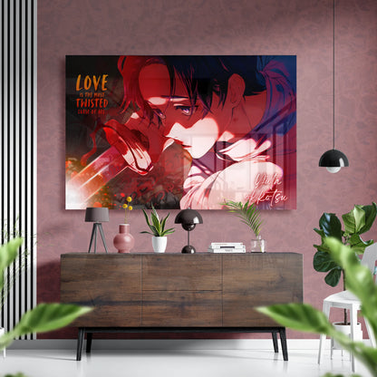Yuta Okkotsu Twisted Love Curse Glass Wall Art